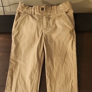 Boys Crown And Ivy Adjustable Tan Dress Pants